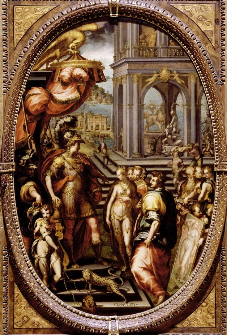 Alessandro Magno dona Campaspe ad Apelle, 1572 - Palazzo Vecchio, Firenze
